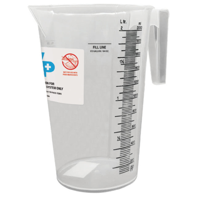 Carlisle 38120 WipesPlus® Measuring Cup 64 Oz. Clear