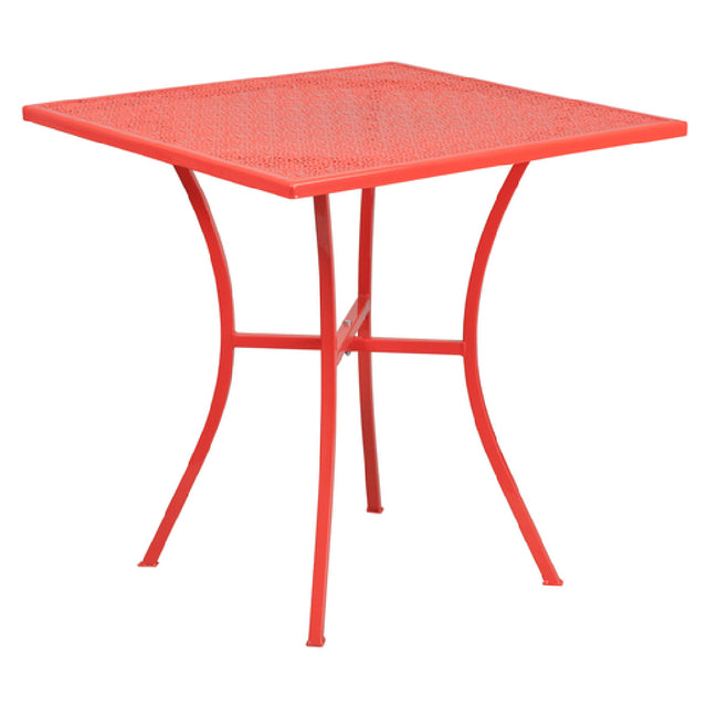 Flash Furniture CO-5-RED-GG Patio Table 28"W X 28"D X 28-1/4"H Square