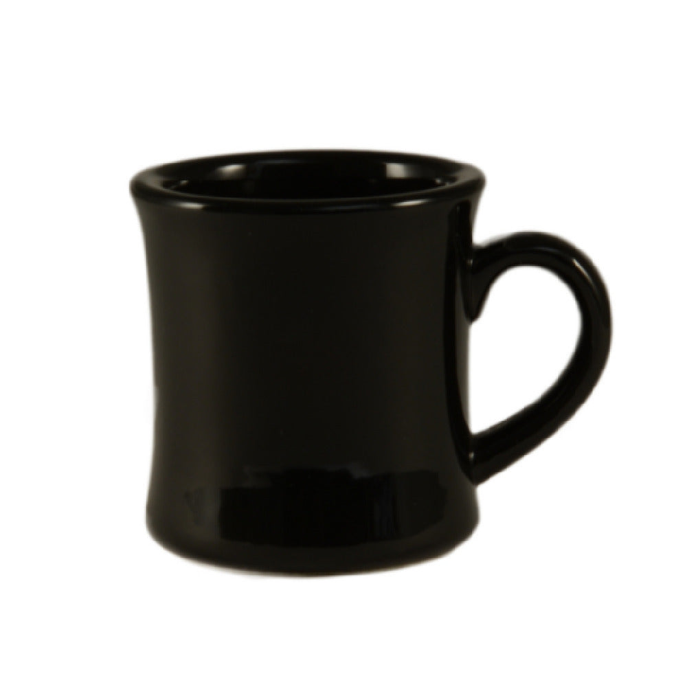 CAC China HAR-75-BLK Mug Collection Hartford Mug 7-1/2 Oz. 3-1/4" Dia. X 3-7/8"H