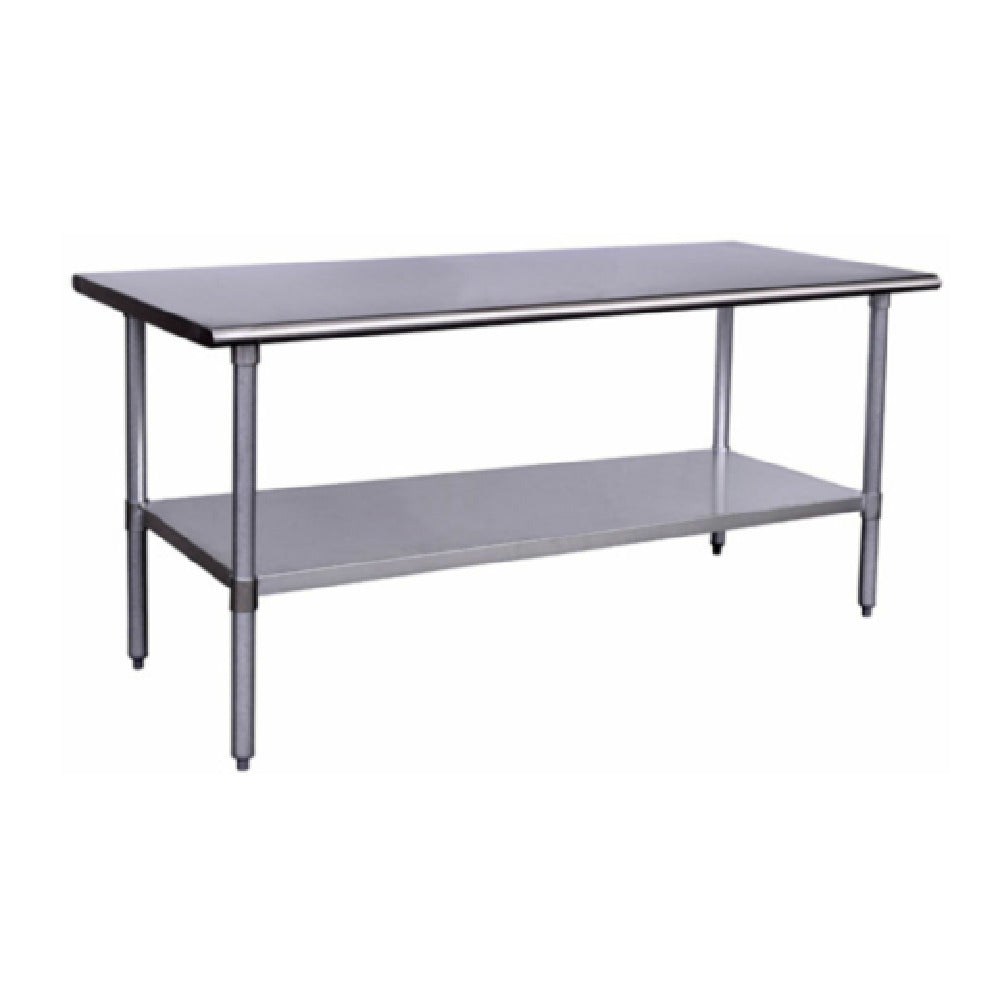 Hubert 28W-100 - Kratos® Work Table, 72"W X 24"D X 34"H, 16 Gauge Type 430-series Stainless Steel Top