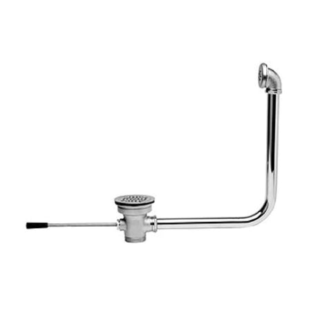 Fisher 24902 Twist Waste Valve With Overflow Assembly 3-1/2" Industry Standard Sink Opening