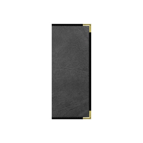 Risch SEVDX-6V 4.25X11 Seville Deluxe Hardback Antibacterial/antimicrobial Faux-leather Menu Cover (specify Color)