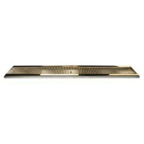 Micro Matic DP-120DSSPVD-39-P Surface Mount Drip Tray 39"W X 5"D X 3/4"H With 3-1/2" Drain Nipple