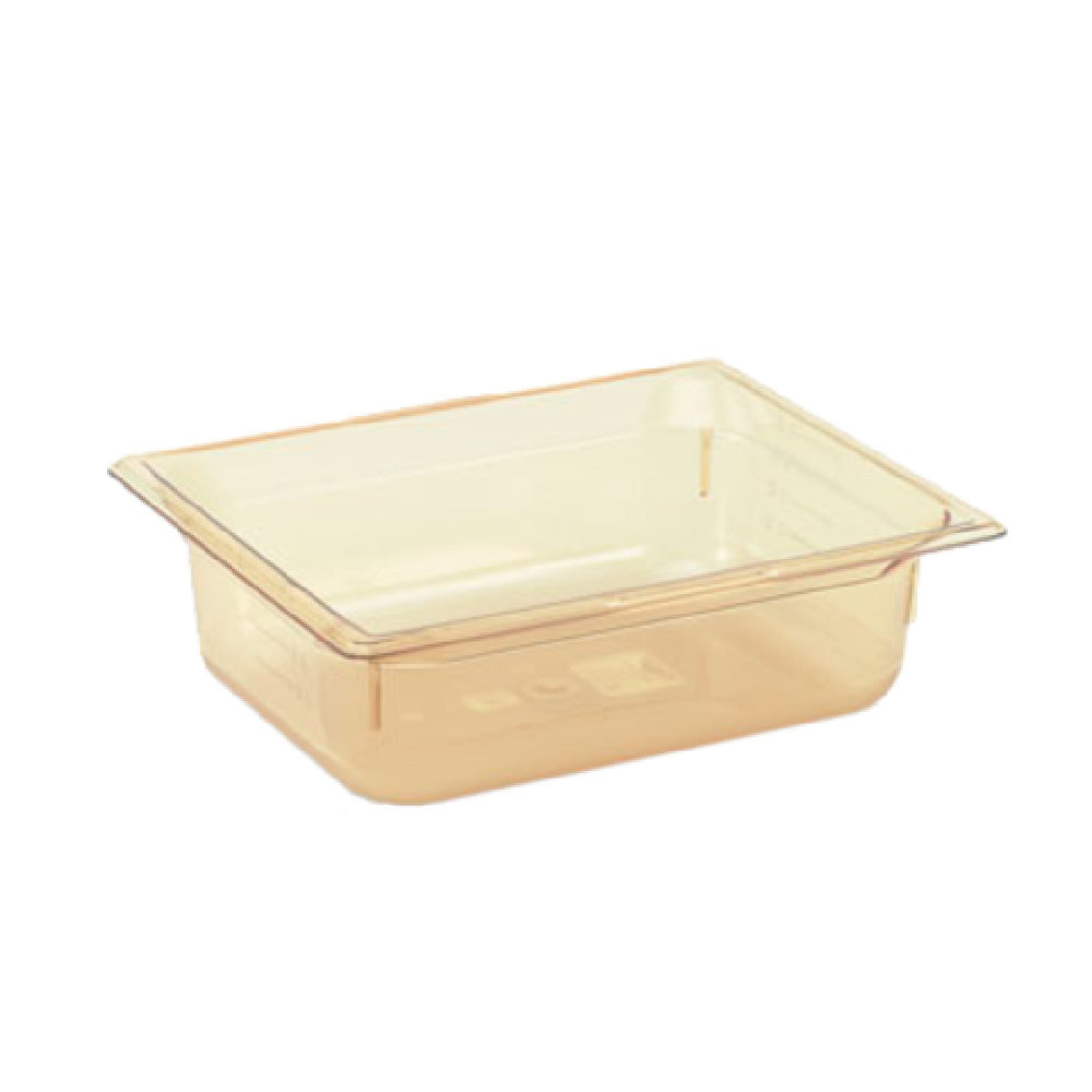 Vollrath 9024410 Super Pan® 1/2 GN Food Pan 4" Deep High-temp Amber Resin