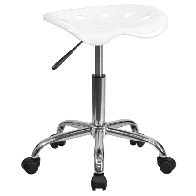 Flash Furniture LF-214A-WHITE-GG Vibrant Stool 20-1/4" To 25-3/4" Adjustable Height