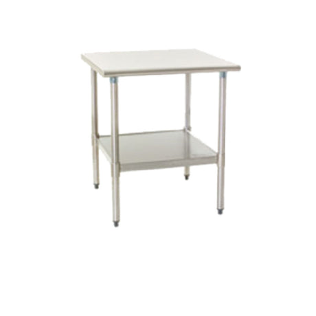 Eagle T3072SEB-1X Deluxe Series Work Table 72"W X 30"D 16/300 Series Stainless Steel Top