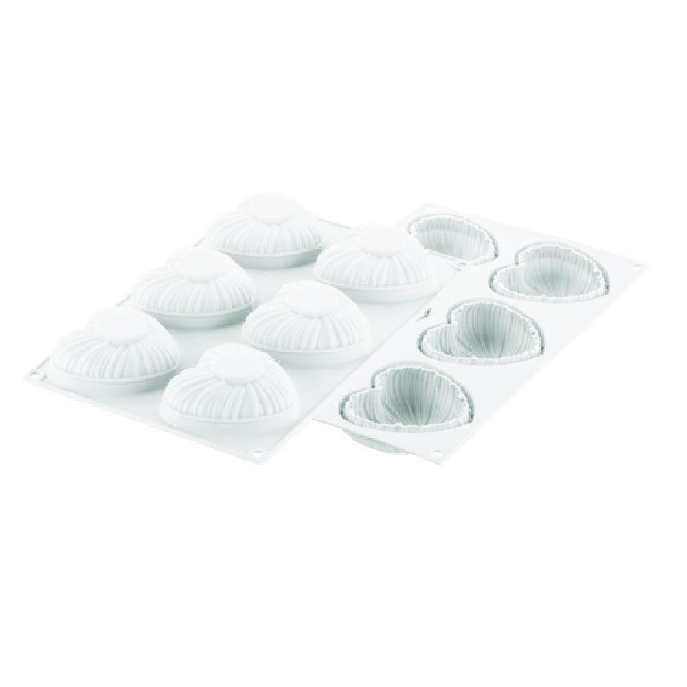 Louis Tellier CURVE LOVELY110 Silicone Mould 3.22"W X 3.03"D X 1.22"H Dishwasher Safe