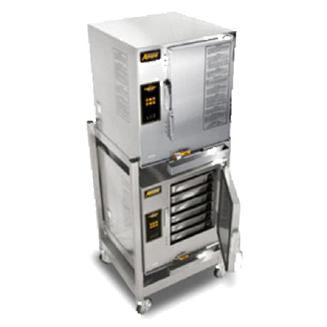 AccuTemp E62403E130 DBL (QUICK SHIP) Two Connected Evolution™ Boilerless Convection Steamers Featuring Steam Vector Technology