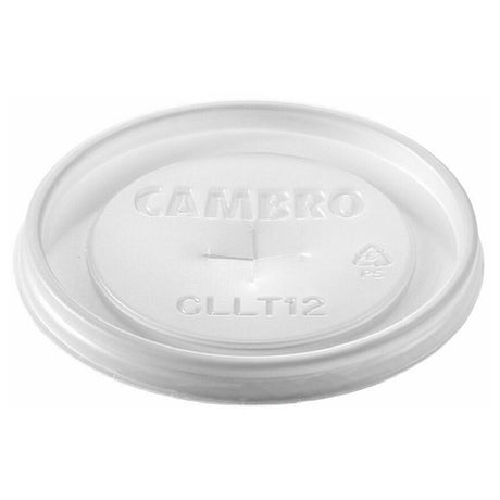 Cambro CLLT12190 Disposable CamLid® Fits Laguna® Tumbler #LT12 Translucent (1000 Per Case) (no Broken Cartons Allowed)