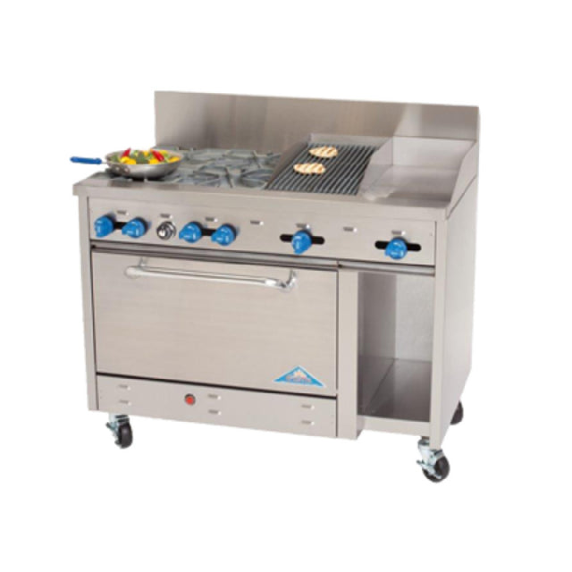 Comstock-Castle F3430-12-1RB Range Gas 48" Wide