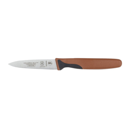 Mercer Culinary M23930BR Millennia® Color Paring Knife 3" Stamped