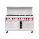 American Range ARGF-24G-6B-CL-126R_NAT - Green Flame Range, Gas, 60"