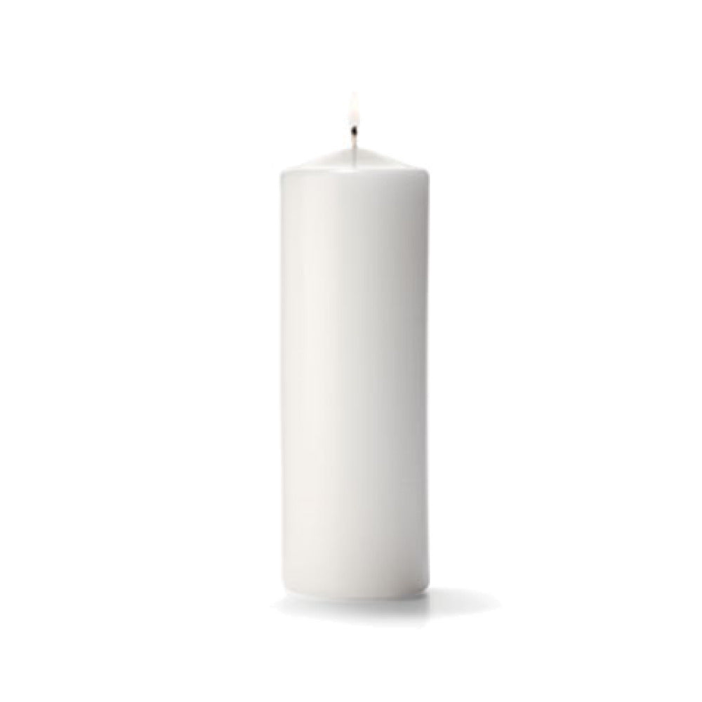 Hollowick P3X9W-12 Select Wax® Pillar Candle White 9"H X 3" Dia. (12 Each Per Case)