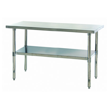 Quantum SST-2460U Work Table 60"W X 24"D X 34"H Hemmed Edges