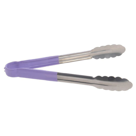 Hubert 29145 - Allergen Awareness Tongs, 12", Scalloped