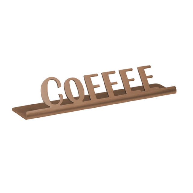 Service Ideas 1C-ST-COFFEE-SIGN-RG Table Sign "Coffee" 1"H X 4-1/2"W