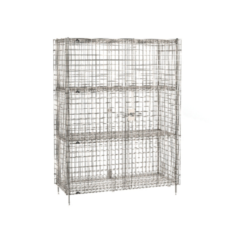 Metro SEC56S-2SE - Super Erecta® Security Unit, Stationary, Stainless Steel Finish