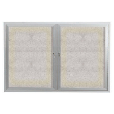 Aarco ODCC3648RI Aluminum Bulletin Board 48"W X 36"H Enclosed