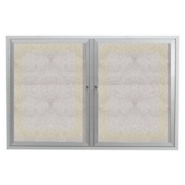 Aarco ODCC3648RI Aluminum Bulletin Board 48"W X 36"H Enclosed