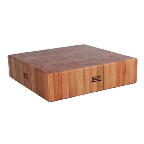 John Boos CHY-CUCLA24T Cucina Laforza Butcher Block 24"W X 24"D X 6" Thick End Grain Construction