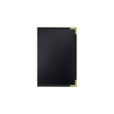 Risch SEV-6V 5.5X8.5 Seville Hardback Antibacterial/antimicrobial Faux-leather Menu Cover (specify Color)