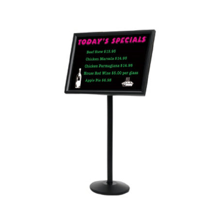 Aarco P-7BK Broadcaster Display Stand 24" X 20" Frame (22-1/2" X 17-1/2" Inside Dimension)