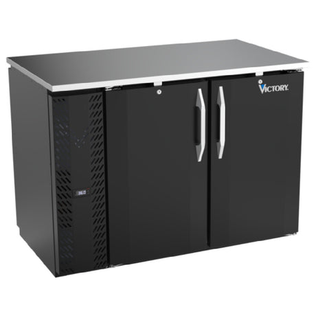 Victory VBBN48HC-PT-B - Pass-Thru Back Bar Refrigerator, Two-section, 48"W X 29-9/16"D X 34"H