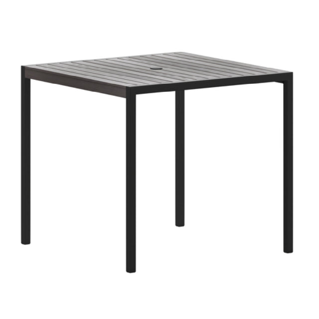 Flash Furniture XU-DG-UH8100-GY-GG Lark Outdoor Dining Table 35-1/4"W X 35-1/4"D X 29-1/2"H