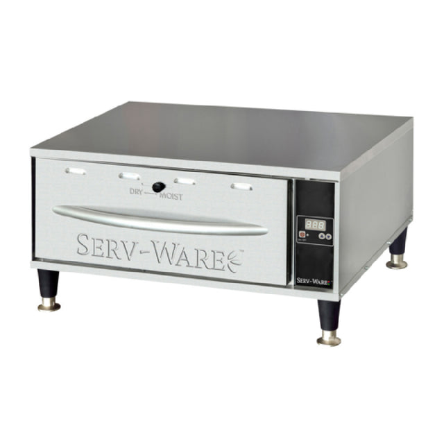 Serv-Ware SWPWDS-1 - Serv-Ware - Electric Cooking - 1 Drawer Warmer - Dimensions: 27.75" W X 21" D X 14.875" H - Temperature Range: 80°F - 220°F - Amps: 3.75 - Voltage: 120 - Hz: 60 - Phase: 1 - Watts: 450 - Materials: Heavy Duty Stainless Steel Construction With 1" Thick Fiberglass For Maximum Insulation - Warranty: 1 Year