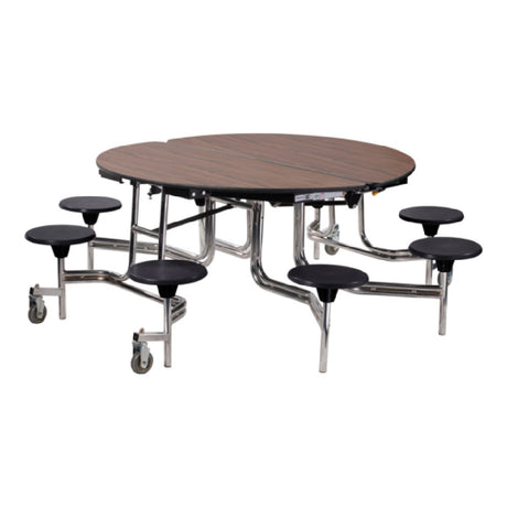 National Public Seating MTR60S NPS® Mobile Cafeteria Table 8 Stools