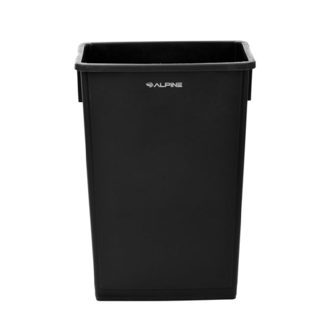 Alpine Industries ALP477-BLK Trash Can 23 Gallon (87 Liter) 20"W X 11"D X 30"H