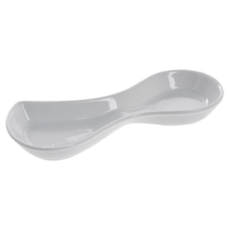 Hubert 74815 - Spoon Holder, 6-3/5" X 2-3/4" X 3/4"H, Peanut Shell Shape