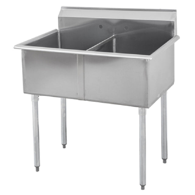 Sapphire Manufacturing SMSQ1821-2 Budget Sink Two Compartment 39"W X 24-1/2"D