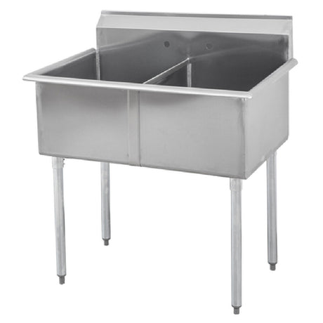 Sapphire Manufacturing SMSQ1214-2 Budget Sink Two Compartment 27"W X 17-1/2"D