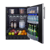 Summit FF6BK2SSADA - All-Refrigerator, 24" Wide, ADA Compliant