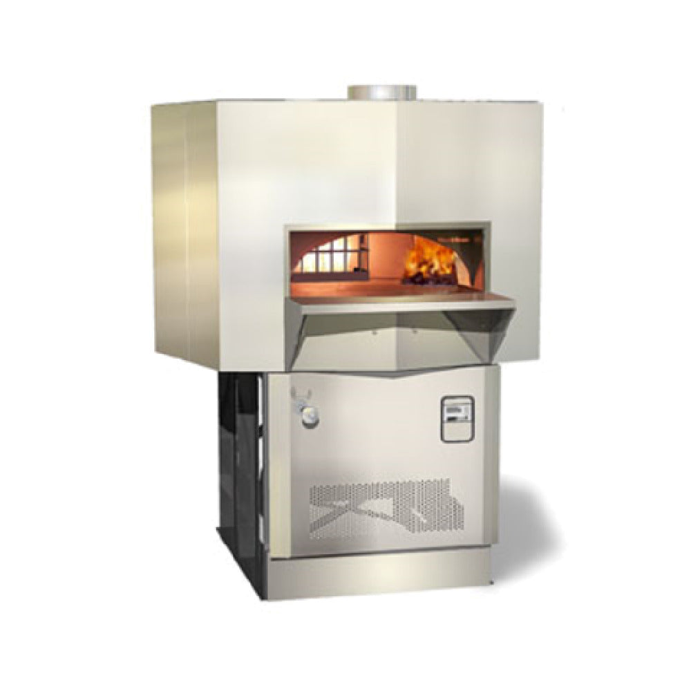 Wood Stone WS-MS-5-RFG-W Mt. Adams Stone Hearth Oven Radiant Gas Flame In Dome With Option To Burn Wood