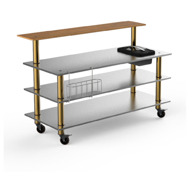 Steelite MGCMLC06BBXW Mogogo Buffet Solutions Modular ProBar Station 4-tier 71" X 40" X 47-1/2"H