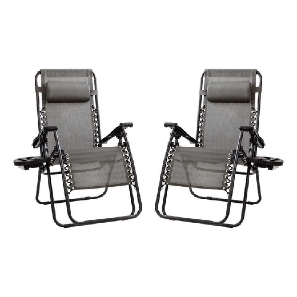 Flash Furniture 2-GM-103122SS-GR-GG Folding Chair 250 Lb. Weight Capacity 25-1/2"W X 60-1/2"D X 43"H