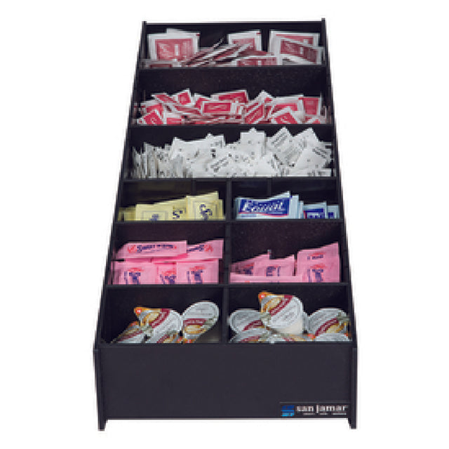 San Jamar L2900 Condiment & Straw Organizer 8-3/16"W X 25-3/16"D X 9-1/2"H Polystyrene