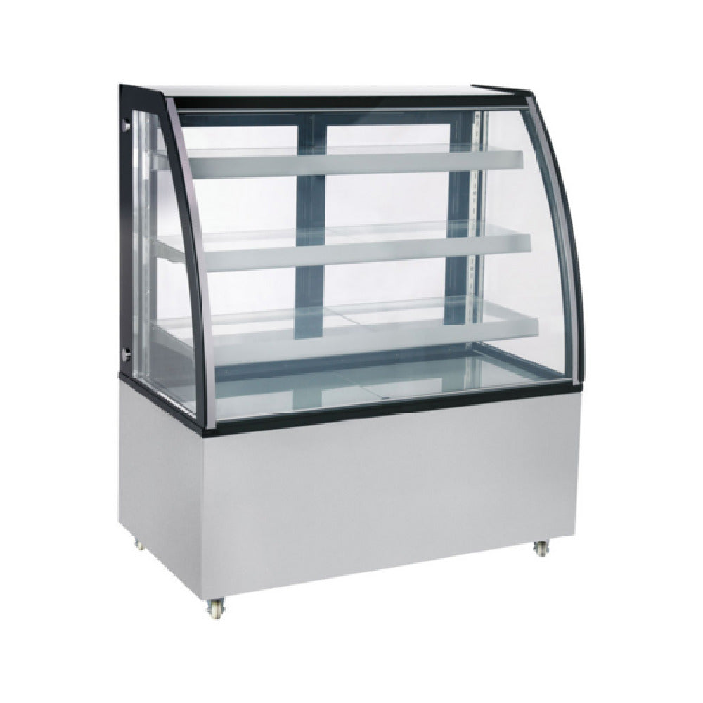 Omcan 44502 (RS-CN-0371) Refrigerated Floor Showcase 48" Automatic Defrost