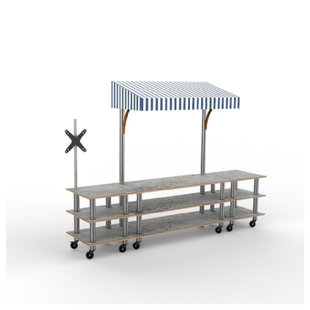 Steelite MGCMLA12GSWW Mogogo Modular Interactive Station Unique Gray