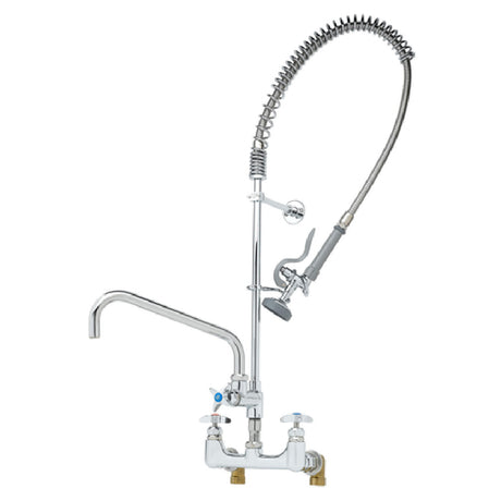 T&S Brass B-0287-A14-B-EK EasyInstall Big-Flo Pre-Rinse Unit 8" Wall Mount Mixing Faucet