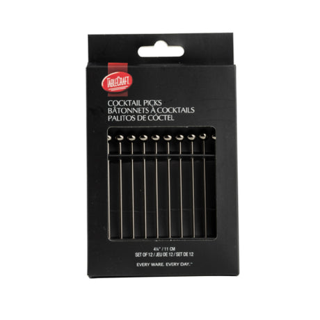 Tablecraft 12258 Cocktail Picks Set Of 120.3125" X 0.3215" X 4.25" Gunmetal