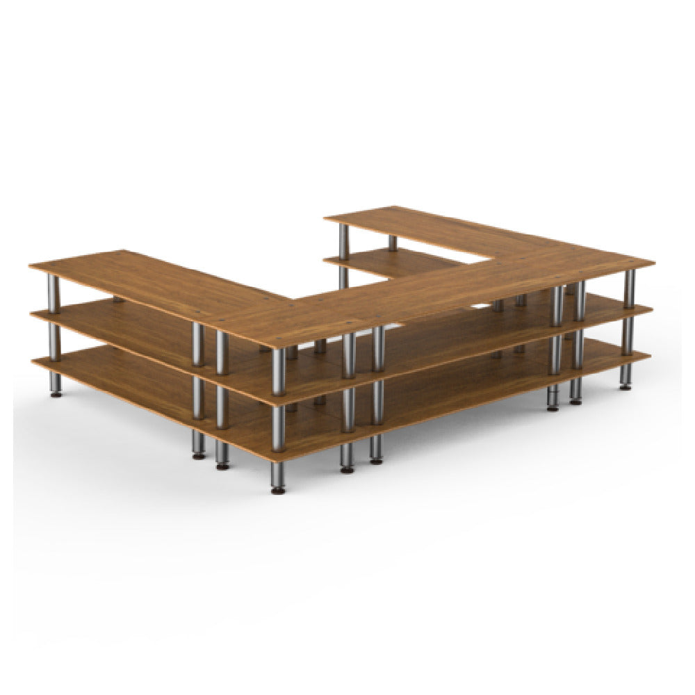 Steelite MGCMLA09BSXF - Triple Buffet Station, 130.0" X 100.5" X 35.0", Modular