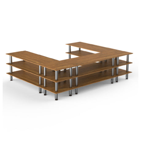 Steelite MGCMLA09BSXF - Triple Buffet Station, 130.0" X 100.5" X 35.0", Modular