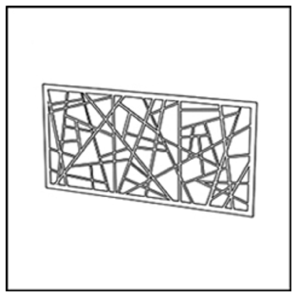 Bauscher Hepp VE-38039 - Venta® Metal Panel, With Cut-out Decor "BAMBOO" To Cover The Front Of The Buffet Table