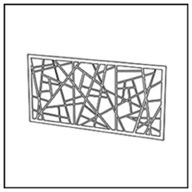 Bauscher Hepp VE-38039 - Venta® Metal Panel, With Cut-out Decor "BAMBOO" To Cover The Front Of The Buffet Table