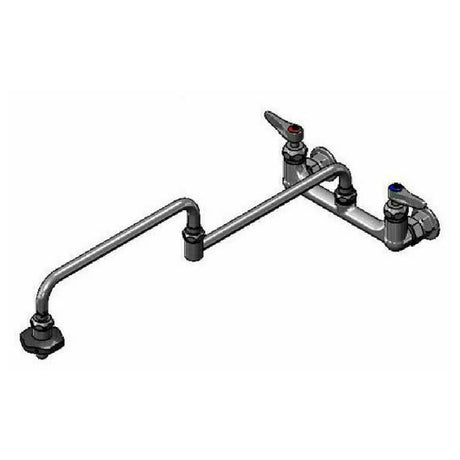 T&S Brass B-0598-CR Pot Filler Faucet Wall Mount Mixing Faucet With 8" Adjustable Centers