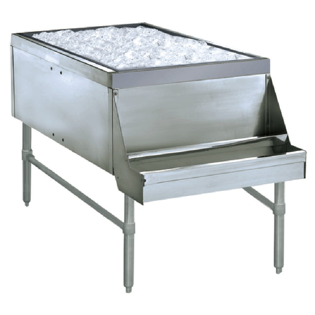 Advance Tabco PRPT-2442-10 Prestige Ice Chest 24" Wide Pass Thru With 10-circuit Cold Plate