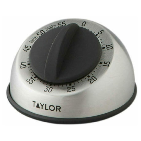 Taylor 5830 Mechanical Timer 60 Minute With 9 Second Ring Stainless Steel